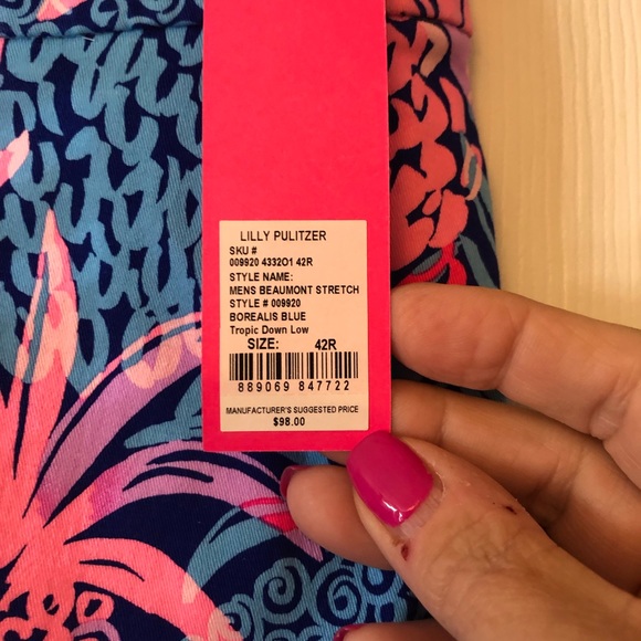 🩷SOLD🩷NWT Lilly Pulitzer Men’s Beaumont shorts - Picture 2 of 2